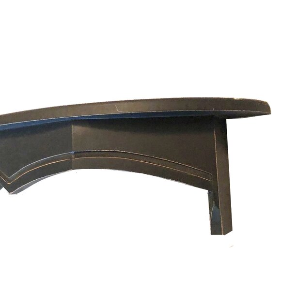 Black Floating Wall Shelf, French Provincial Design, 23.5” - Picture 5 of 13